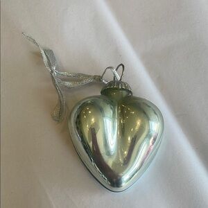 Silver Heart Holiday Ornament/decor